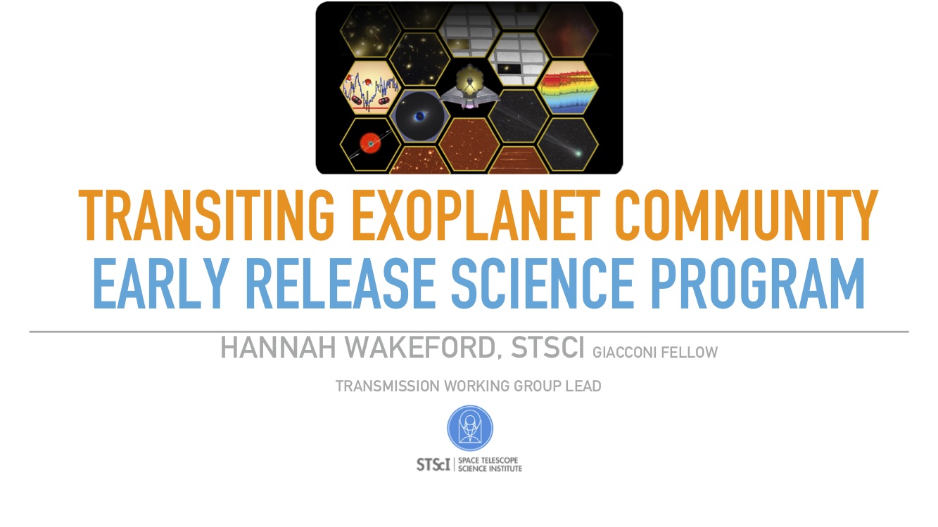 Slides from presentation by Hannah Wakeford at the EWASS meeting in 2018